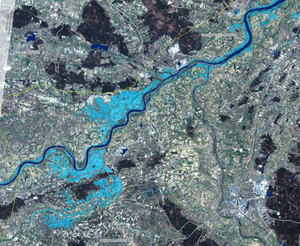 Ilustracja: Minister środowiska: Mapa powodziowa jeszcze w tym roku <br />
fot. Gmes.info, mapa z powodzi w Polsce w 2010 r.