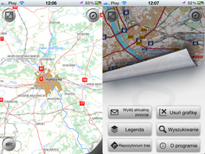 Ilustracja: Mobilny geoportal tym razem na iPhone'a