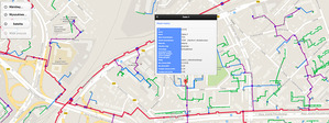 Ilustracja: Sieć ciepłownicza w Białymstoku i Rzeszowie na mapach Google