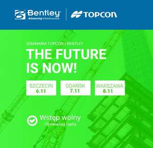 Ilustracja: Zaproszenie na seminaria Bentley Topcon