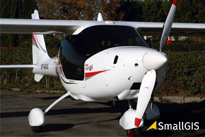 Ilustracja: Samolot zamiast drona w ofercie firmy SmallGIS <br />
Samolot UltraLaser / SmallGIS