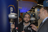 Ilustracja: <b class=pic_title>Targi Intergeo 2011</b> <br />
<br />
<b class=pic_description>Odbiornik Hemisphere S320, który wyśle nam SMS-a np., gdy zacznie rozładowywać mu się bateria</b> <br />
<br />
<b class=pic_author>fot.  Jerzy Królikowski</b><br />
<br />
