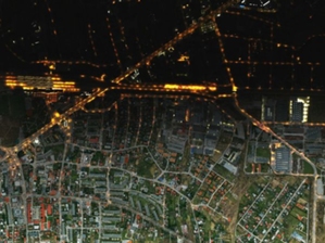 Ilustracja: Mapa Zanieczyszczenia Światłem w ofercie MGGP Aero