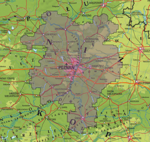 Ilustracja: Poznańska metropolia zamawia ortofotomapę i dane 3D <br />
Zasięg opracowania (SIWZ)