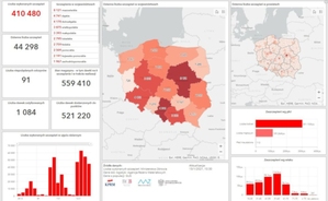 Ilustracja: Szczepienia przeciwko COVID-19 na mapach