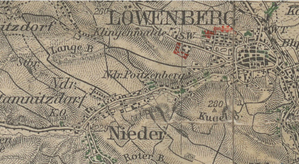 Ilustracja: Nowe skany w Archiwum Map WIG <br />
Fragment arkusza Löwenberg (Lwówek Śląski), 1:100 000, wyd. 1937