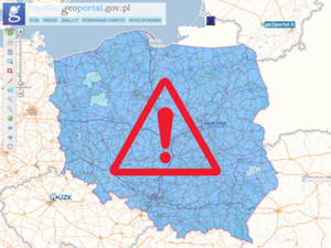 Ilustracja: [sprostowanie] Geodeci wskazują kolejne powiaty, gdzie jest problem z PL-EVRF2007-NH