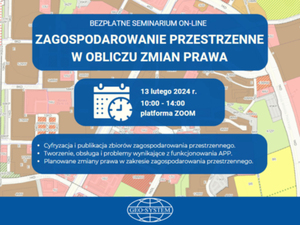Ilustracja: Zagospodarowanie przestrzenne w obliczu zmian prawa: bezpłatne seminarium