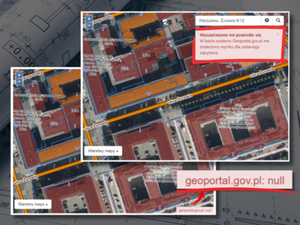 Ilustracja: [aktualizacja] Awaria usługi szukania pozwoleń przez mapę w GUNB