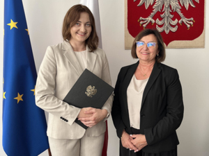 Ilustracja: Anna Bober odebrała akt powołania na ZGGK <br />
ZGGK Anna Bober i GGK Alicja Kulka