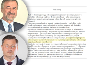Ilustracja: Co z adresami do korespondencji w rozporządzeniu ws. EGiB? <br />
Waldemar Izdebski i Krzysztof Paszyk
