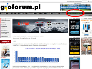 Ilustracja: Stan danych i usług EGiB: nowy dział na Geoforum.pl