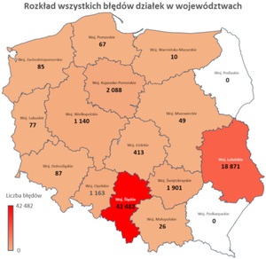 Ilustracja: Najnowsze wyniki badania stanu danych EGiB